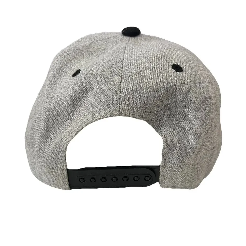 Disney Mickey Mouse Grey Black SnapBack Hat Cap Youth Adjustable
